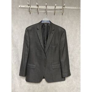 Chaps Ralph Lauren Men Blazer 44R Black Gray Nailhead Flannel Coat Jacket Luxury